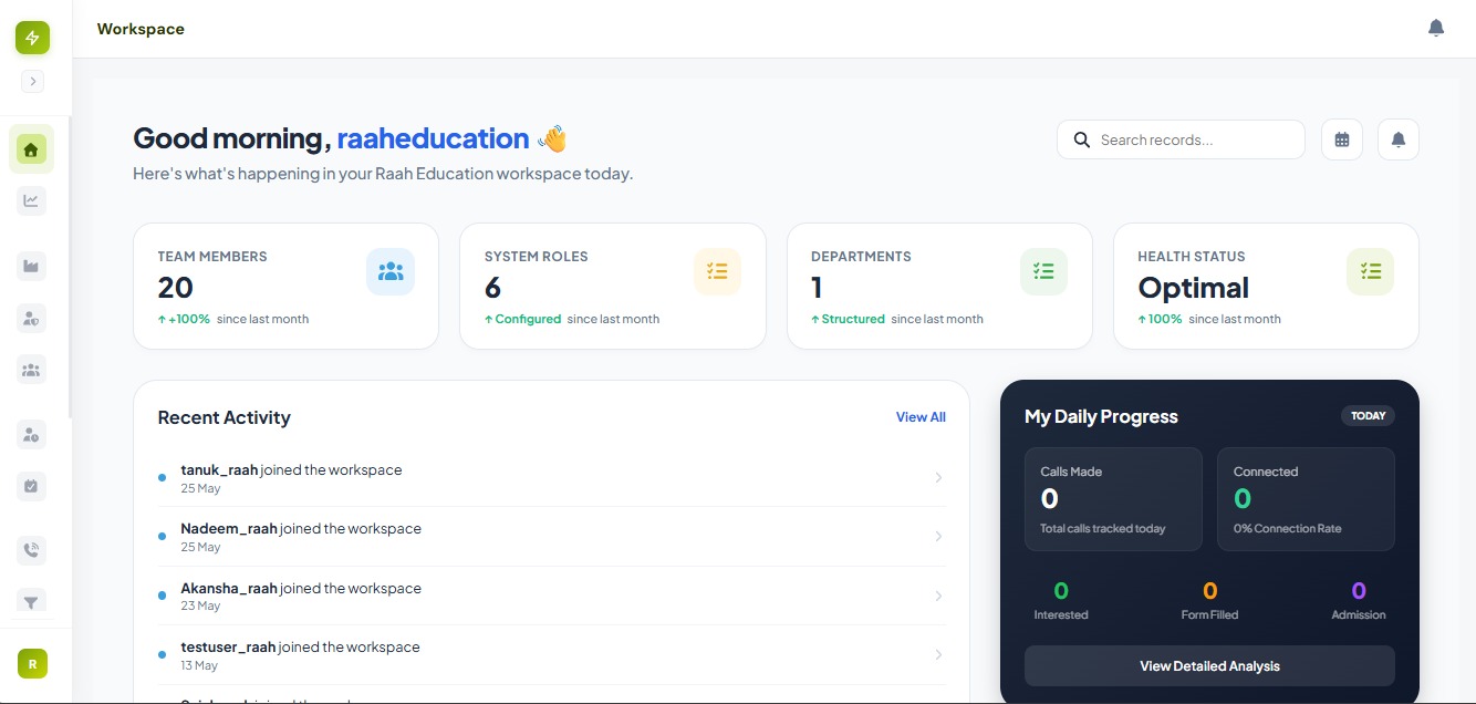 Admission Dashboard